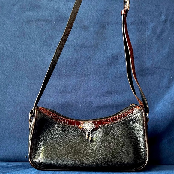 Brighton Handbags - Vintage 90s Brighton pebble leather two tone bag